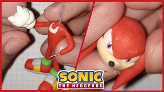 Cómo hacer a Knuckles the Echidna de plastilina. (2021)/ Sonic The Hedgehog Clay Art.