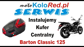 Jak zamontować kufer do motocykla Barton Classic 125?  Instalujemy kufer centralny Moretti MR-888