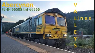 Abercynon | Freightliner 66598 tnt 66566 | Hinksey to Mountain Ash Ballast drop.