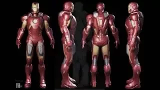 IRON MAN MARK 7 Armadura en fibra de vidrio