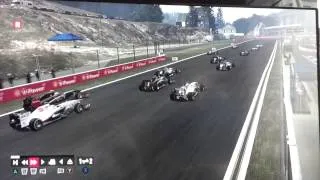 Heftiger Crash in Spa F1 2013