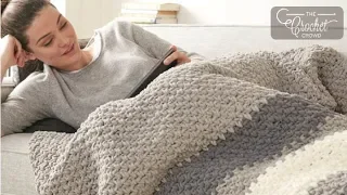 Crochet Hibernation Blanket Pattern | EASY | The Crochet Crowd