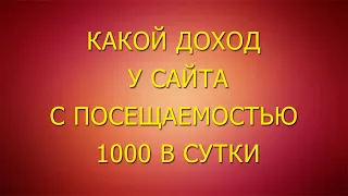 Сколько можно заработать на сайте с посещаемостью 1000 человек в сутки