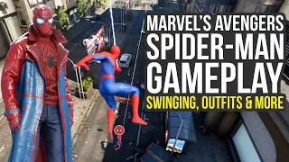 Swinging, Takedowns & Outfits - Marvel Avengers Spiderman Gameplay (Spiderman Avengers Gameplay)