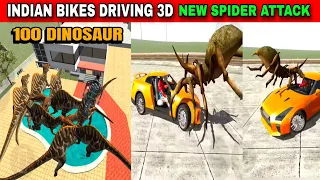 New Spider Attack 100 Dinosaur | Funny Gameplay Indian Bikes Driving 3d 🤣🤣