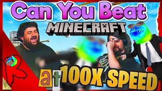 Can You Beat Minecraft At 100x Speed? - @martincitopantsLIVE | RENEGADES REACT