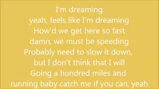 Kid Ink - Standing On The Moon Lyrics on screen (feat. Young Yerz) (Up & Away) 2012