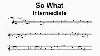 Sight Reading Practice - So What - Intermediate