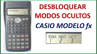 Desbloquear MODOS ocultos de calculadora CASIO fx | Ecuaciones, matrices, vectores, etc.