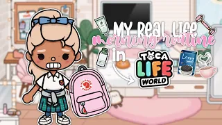 My REAL Life School Morning Routine In Toca Boca 🌞 🏫 | *with voice* |