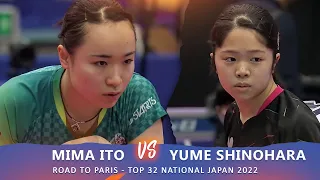 MIMA ITO vs Yume Shinohara | Seleksi  Top32 Olimpiade Paris 2022 | Tim Tenis Meja Nasional Jepang