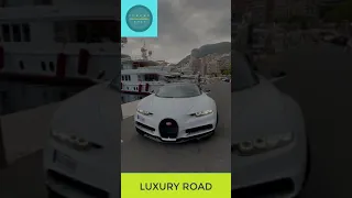 Luxury supercars | luxury girls in Bugatti Chiron ride over Monaco #shorts