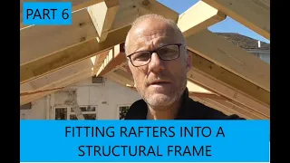 Fitting rafters to a structural steel frame.  PART 6   ***knocking off early***