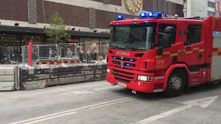 Units responding in Stockholm