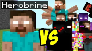 Herobrine vs Error422 all creepypasta mobs in minecraft part 10