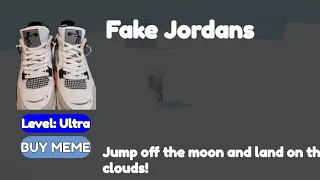 How to get FAKE JORDANS in FIND THE MEMES Roblox