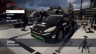 DiRT Rally 2 0 - Testing drift setup (DirtFish - Ford Fiesta Rallycross)