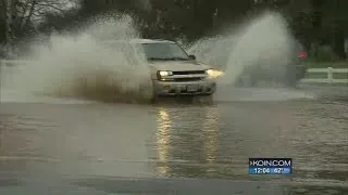 Heavy rain causes flooding across region