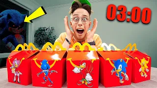 NO PIDAN TODOS LOS HAPPY MEAL DE SONIC A LAS 3 AM!! (NOS ATACARON)