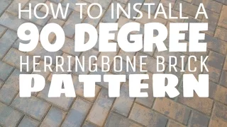 How to install a 90 degree herringbone brick pattern walkway in Gettysburg Pa 17325