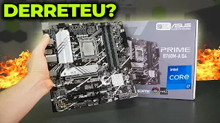 TESTANDO A B760M AO EXTREMO! AGUENTOU UM CORE I7? B760M ASUS ANÁLISE