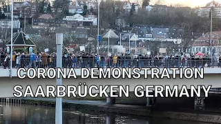 Corona Demonstration in Saarbrücken Germany #short #shortvideo #shortsvideo