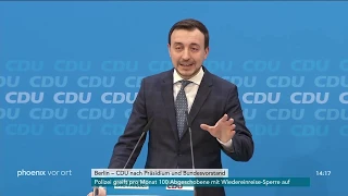 Pressekonferenz der CDU nach der Sitzung von Präsidium und Bundesvorstand in Berlin am 25.02.19