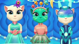 My Talking Angela 2 Space Talent Show all outfits Gameplay