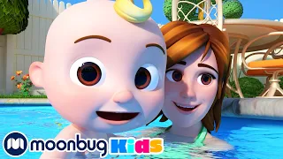 Swimming Song - Sing Along | @CoComelon | Moonbug Literacy