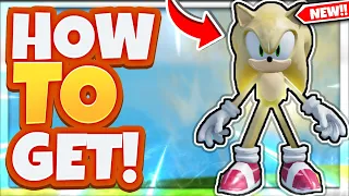 How To Get The *GOLDEN SUPER SONIC* In Roblox Find The Sonic Morphs!