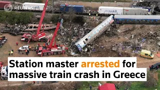 Station master arrested for massive train crash in Greece