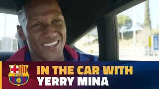 Yerry Mina's chat in the car on his way to the Camp Nou!
