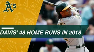 Check out all 48 of Khris Davis' homers in 2018