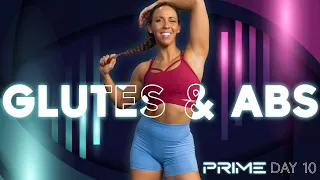 Glutes & Abs Floor Workout | PRIME - Day 10 *No Standing!*  *Beginner Friendly!*