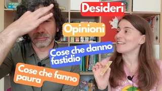 Conversazione Naturale in Italiano: DESIDERI, OPINIONI, SOGNI, PAURE| Real Italian Conversation