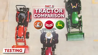 TRACTOR COMPARISON PART 3 | JOHN DEERE vs. KUBOTA vs. YANMAR [ Tractor Comparison ]