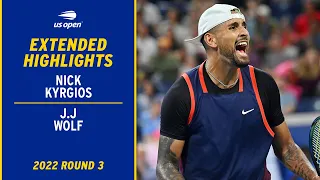 Nick Kyrgios vs. J.J Wolf Extended Highlights | 2022 US Open Round 3