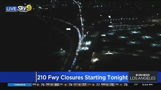 Drivers prepare for another 'Carmageddon' as 210 Freeway closes Wednesday night