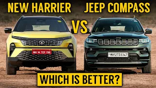 Harrier facelift 2023 VS Jeep Compass | New Tata Harrier VS Jeep Compass | Detailed Comparison