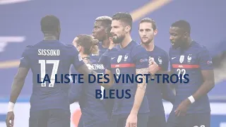 LA LISTE des 23 bleus lors du FRANCE vs Pays-Bas et l’Irlande en éliminatoires de l’UEFA Euro 2024.