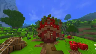 Minecraft | Como Construir Uma Casa Em Formato De Morango 🍓