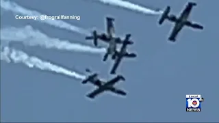 FAA investigating close call at Fort Lauderdale Air Show; planes clip wings