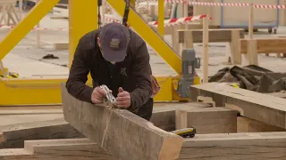 Inside Notre Dame Cathedral restoration