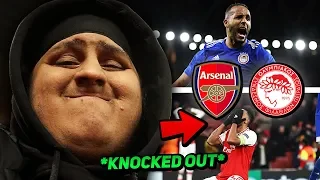 ARSENAL vs OLYMPIACOS 1-2 | LAST MINUTE GOAL KNOCKS ARSENAL OUT OF THE EUROPA LEAGUE! (Vlog)