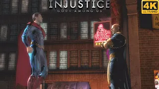 Superman vs Black Adam - Injustice Gods Among Us (4K 60FPS)