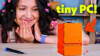 Building my first PC in the TINIEST CASE EVER!👶 ft.@ShevonSalmon |  ITX 3060 + Teenage Engineering