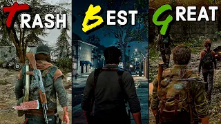 TOP 5 Best ❝ZOMBIE GAMES❞ OF ALL TIME - DYING LIGHT 1 vs THE LAST OF US PART 1 vs DAYS GONE