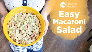 Easy Macaroni Salad | Budget Recipe