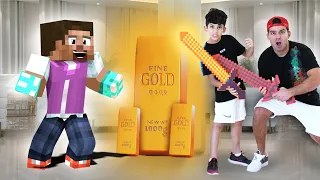 Jason and Gold Bar story with Motorcycles - Minecraft Animation