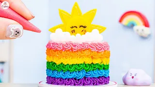 Satisfying Rainbow Cake🌈1000+ Miniature Rainbow Cake Recipe🌞Best Of Rainbow Cake Ideas